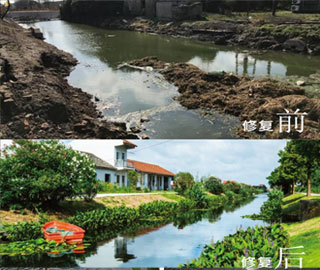 上海書院鎮(zhèn)五號港黑臭河道生態(tài)治理